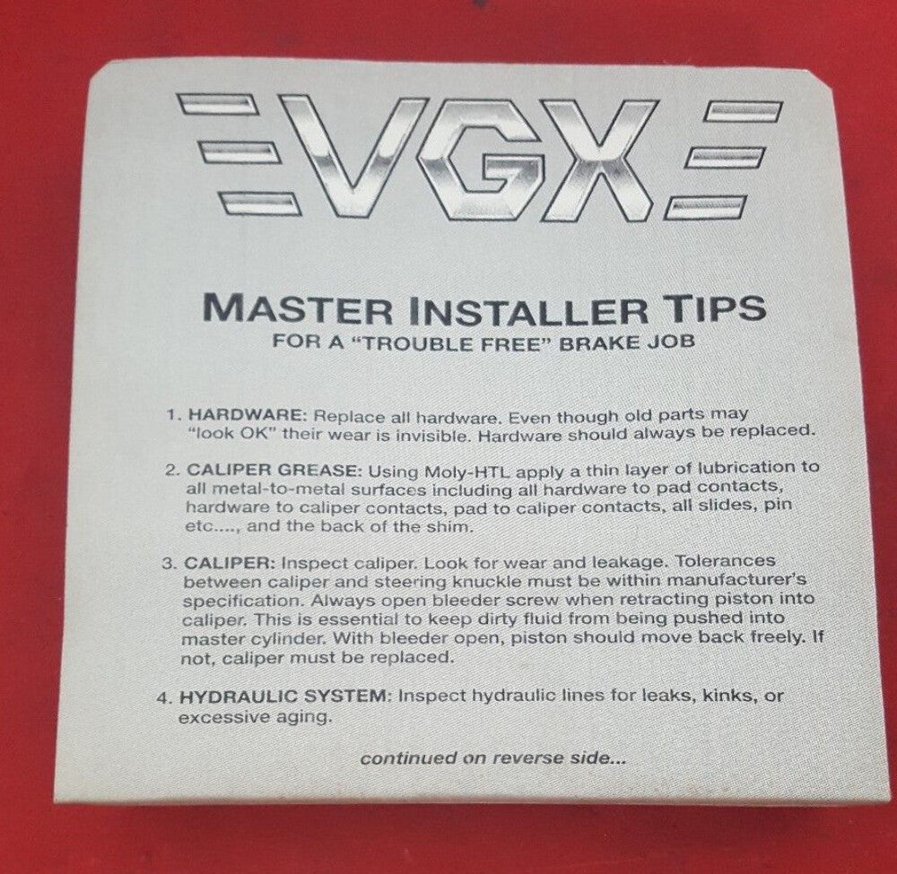 NOS VGX MF524K Metallic Disc Brake Pad Kit