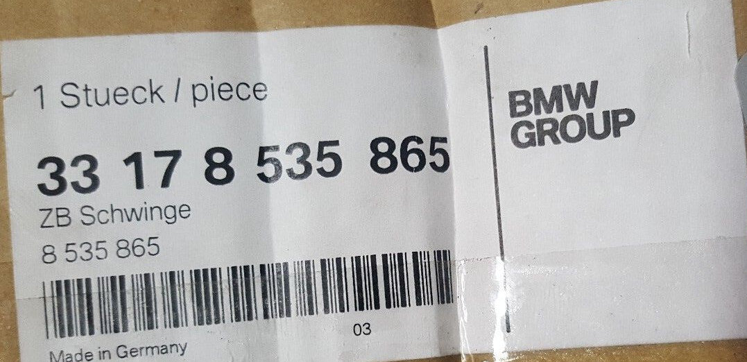 NEW BMW 33178535865 REAR WHEEL FORK ARM SCHWARZ
