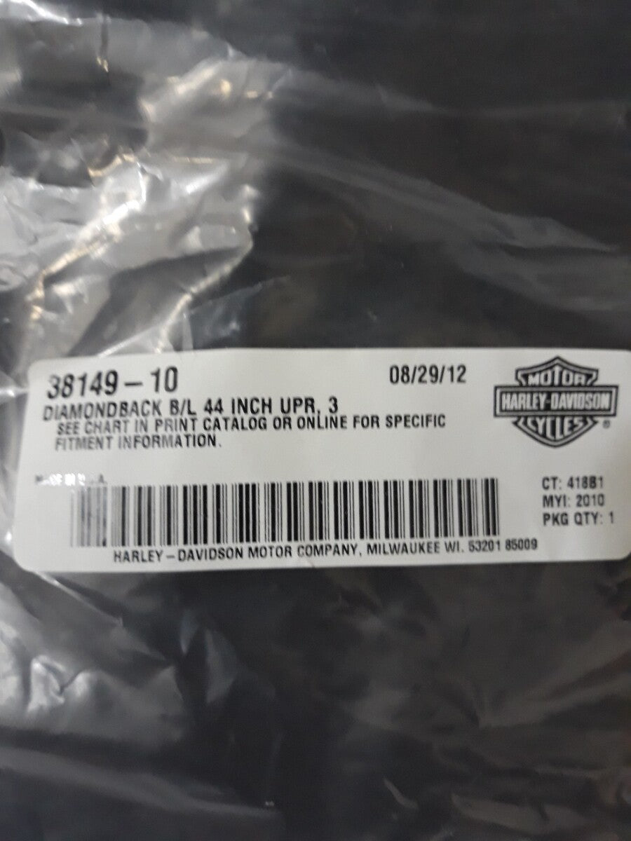 NEW Harley Davidson 38149-10 44" Diamondback Modular Brake Line 35degree Banjo