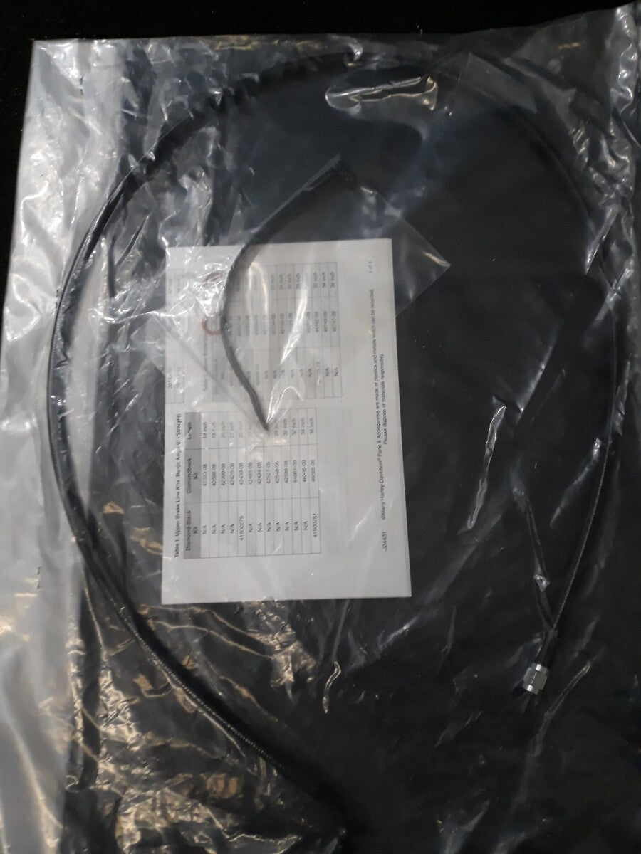 NEW Harley Davidson 38145-10 44" Diamond Upper Modular Brake Line Kit