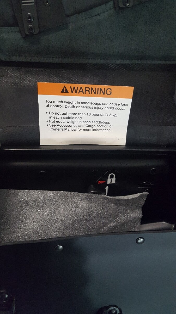 NEW Genuine Harley Davidson 90200767 Leather Saddle Bag RH Black Textured