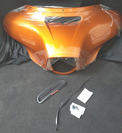 New Genuine Harley Davidson 57000378DST Batwing Upper Fairing Catfish Orange