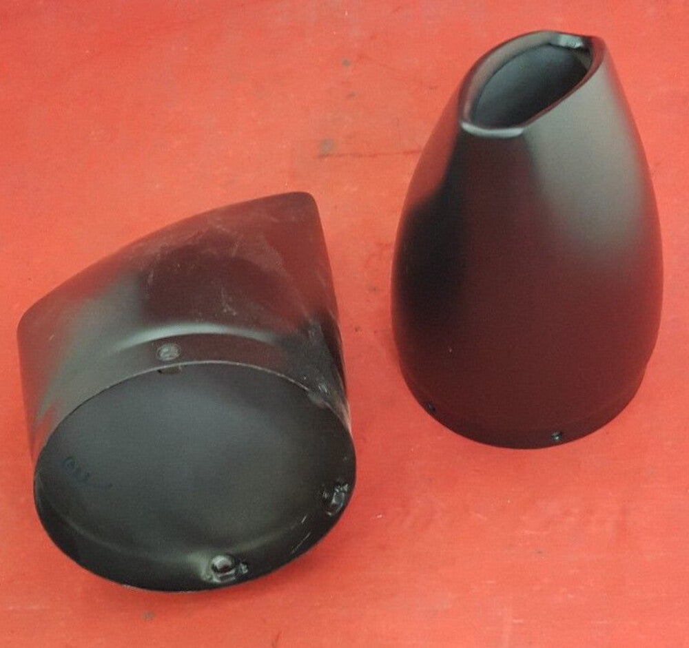 NEW VICTORY 2878042-266 BIG MOUTH EXHAUST TIPS - BLACK STANDARD/SPECIAL CRUISER
