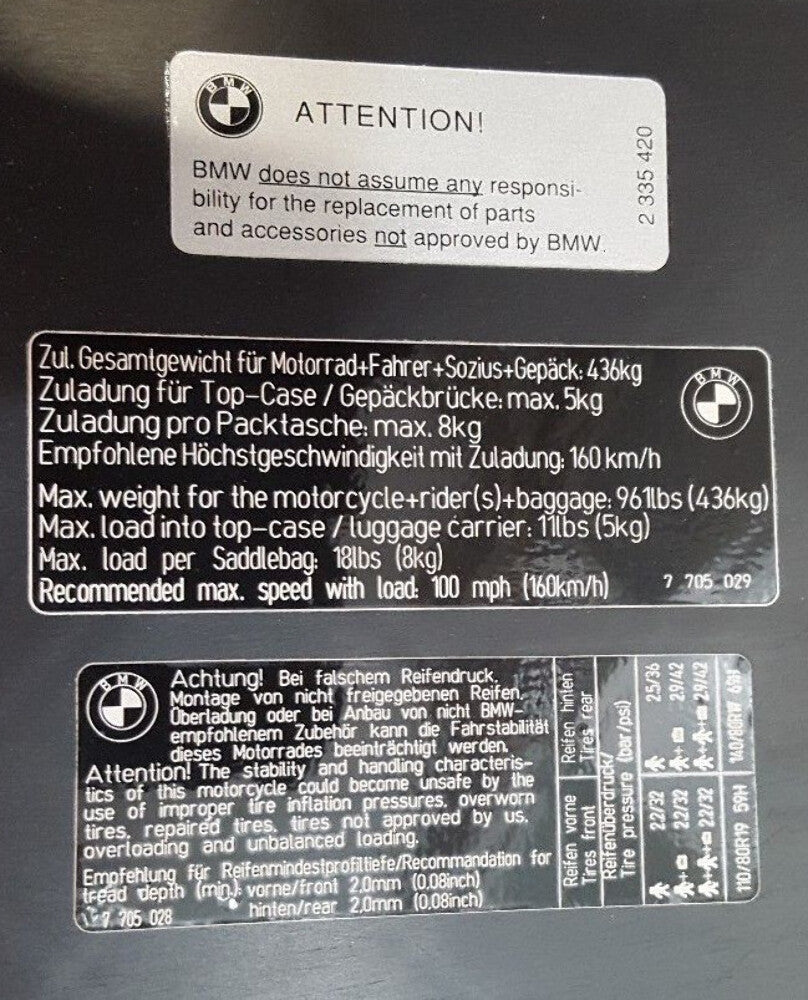 NEW BMW F800GS and F650GS Motorcycle Bench seat 52537695000