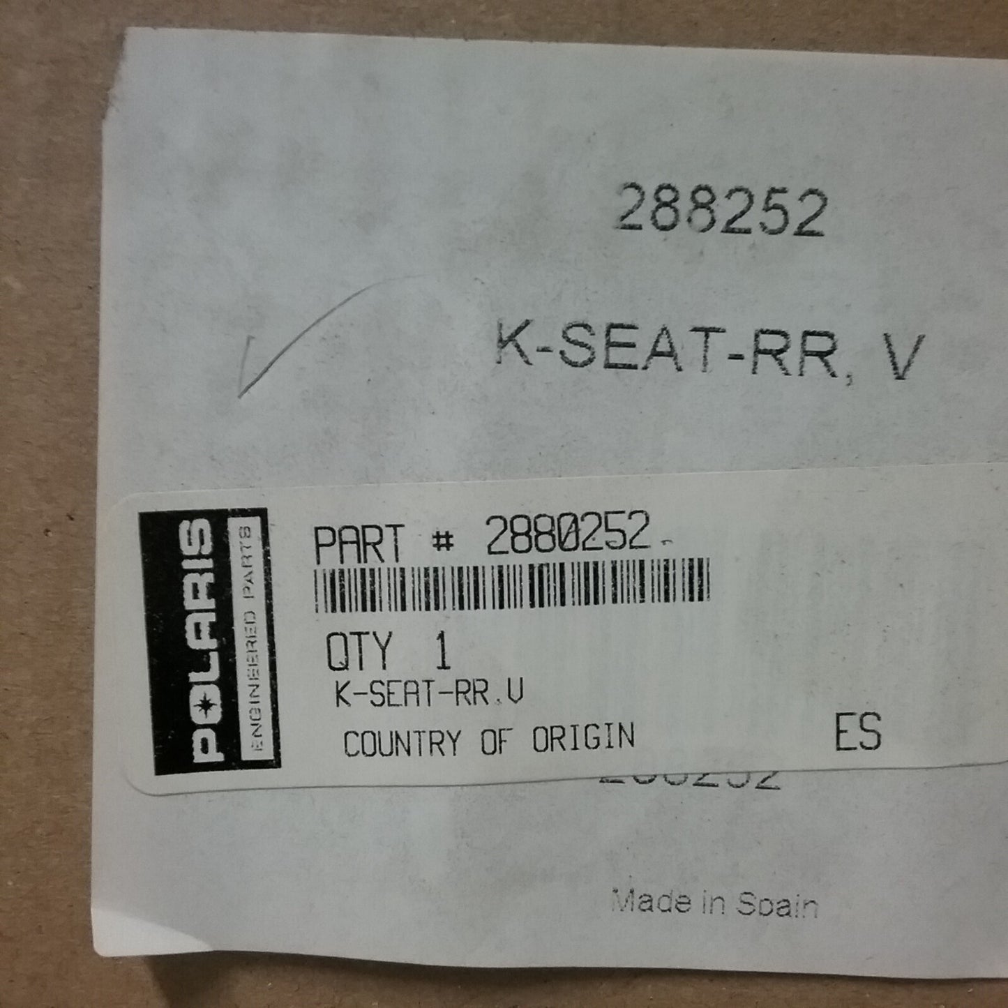 NEW Victory Motorcycle Reduced Reach Seat, Octane, BLACK 2880252