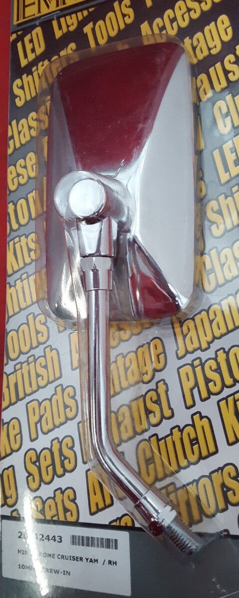 NEW Emigo Yamaha Cruiser Right Hand Only Mirror Replacement 20-42443