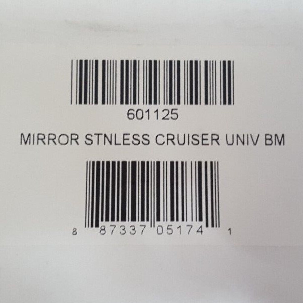 NEW Bike Master Universal Motorcycle Mirror Chrome 601125