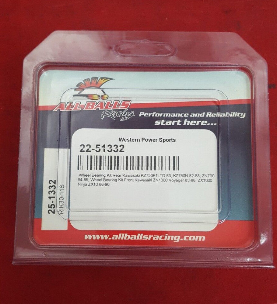 NEW All Balls Wheel Bearing Kit Rear Kawasaki 22-51332