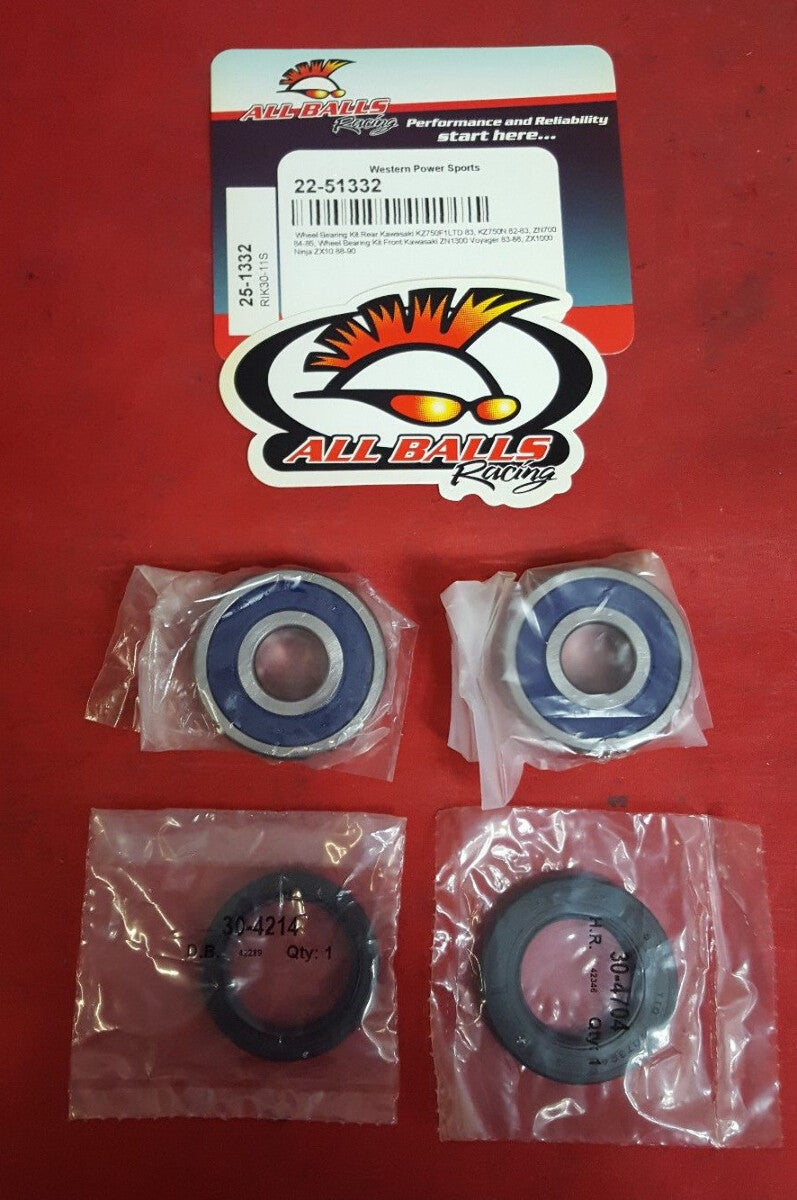 NEW All Balls Wheel Bearing Kit Rear Kawasaki 22-51332