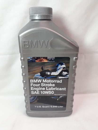 NEW BMW Motorrad Four Stroke Engine Lubricant SAE 10W50 1 Quart Part#07510412041