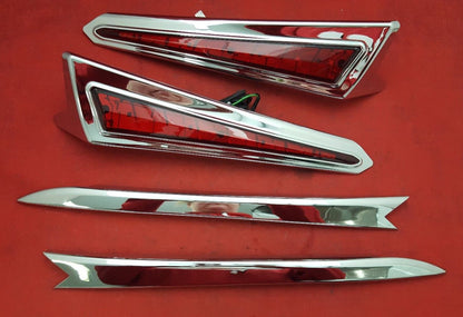 NEW Kuryakyn-7170-LED Saddlebag Extensions, Chrome For 10-16 Victory Cross Count