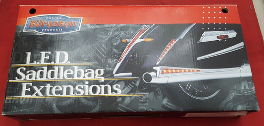 NEW Kuryakyn-7170-LED Saddlebag Extensions, Chrome For 10-16 Victory Cross Count