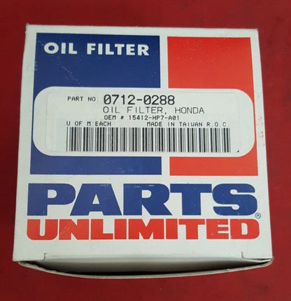 NEW Parts Unlimited Oil Filter for Honda 0712-0288 / 15412-HP7-A01