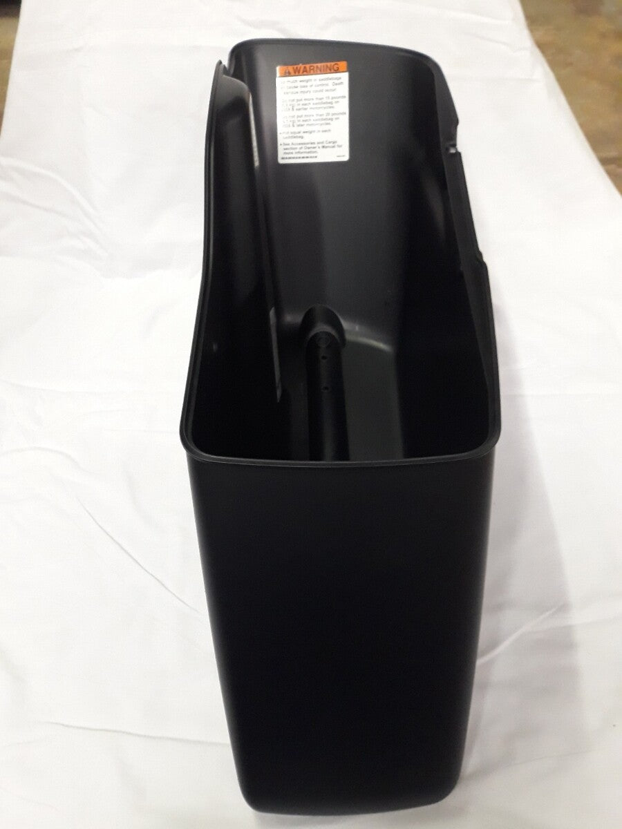 NEW HARLEY DAVIDSON Saddlebag Bottom Right Side Black W/ Pinstripes 90201066DBN