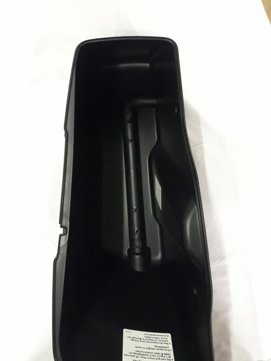 NEW HARLEY DAVIDSON Saddlebag Bottom Right Side Black W/ Pinstripes 90201066DBN