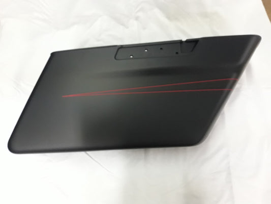 NEW HARLEY DAVIDSON Saddlebag Bottom Right Side Black W/ Pinstripes 90201066DBN