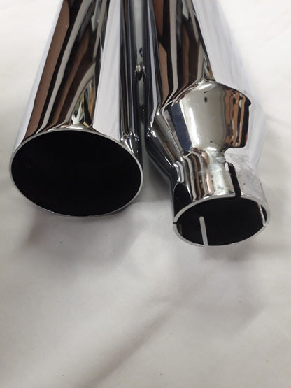 NEW RUSH Performance Exhaust Muffler Chrome Part# 27503-200