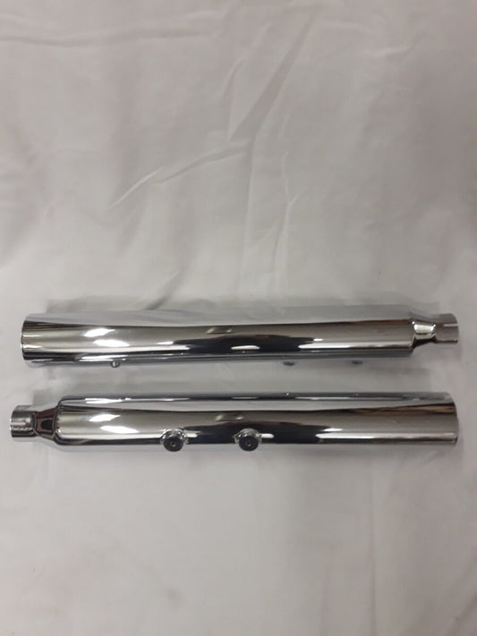 NEW RUSH Performance Exhaust Muffler Chrome Part# 27503-200