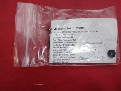 NEW Memphis Shades Windshield Wind Deflectors Trim Mounting Hardware 2350-0129