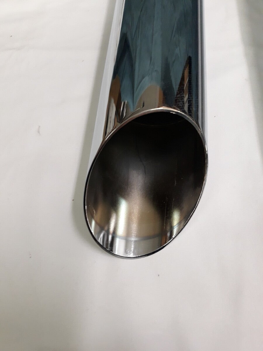 NEW RUSH Chrome Performance Slip On Mufflers 2" Baffle Part# 16404-200