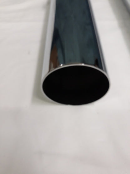 NEW RUSH Chrome Performance Slip On Mufflers 2" Baffle Straight Part# 16403-200