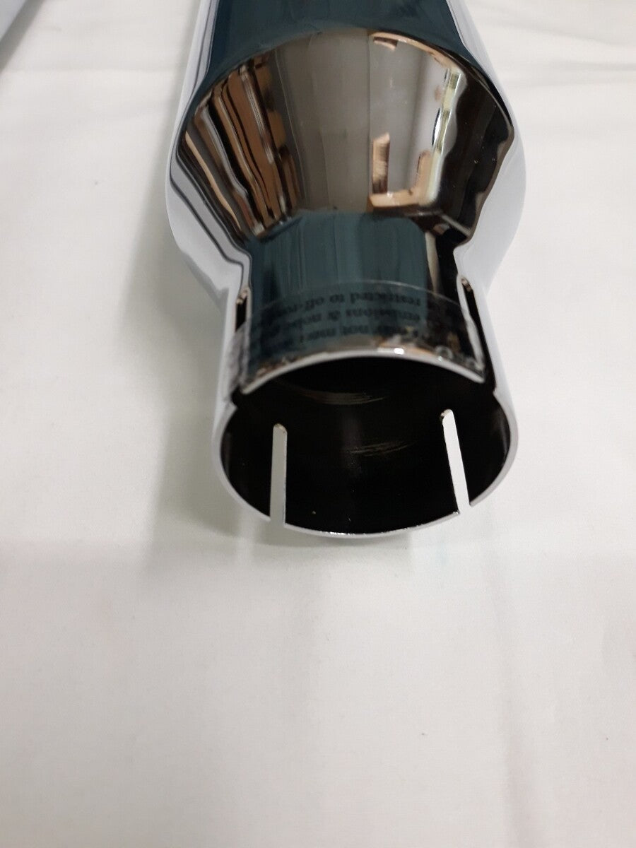 NEW RUSH Chrome Performance Slip On Mufflers 2" Baffle Straight Part# 16403-200