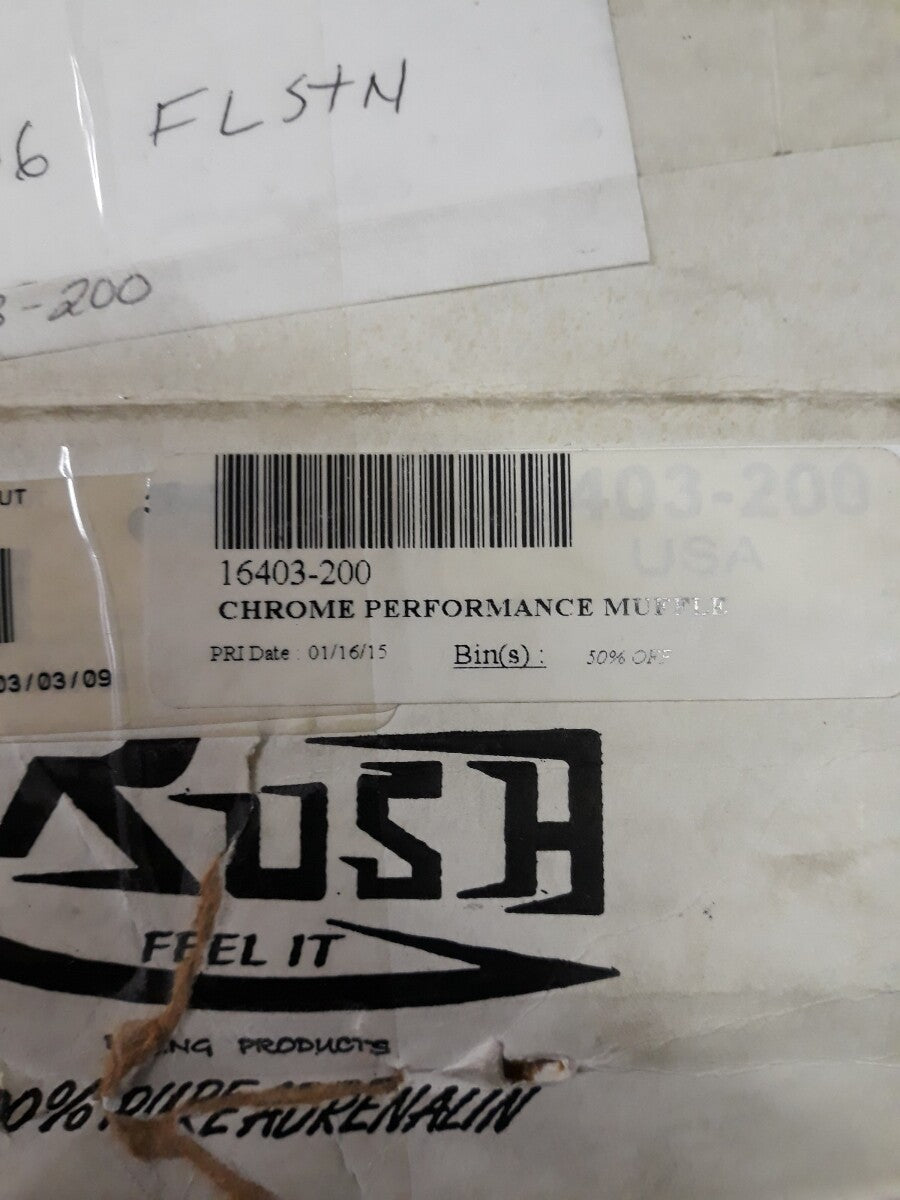 NEW RUSH Chrome Performance Slip On Mufflers 2" Baffle Straight Part# 16403-200