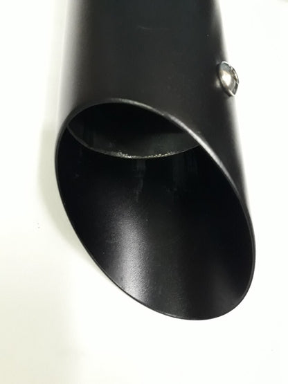 NEW RUSH Performance Slip On Mufflers 2" Baloney Cut Black Part# 62-6116