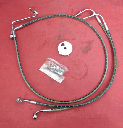 NEW LA Choppers Clutch Cable Line Kit 15-17" Harley '96-'07 RK 0610-0300