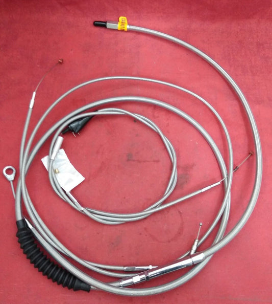 NEW LA Choppers Clutch Cable Line Kit 15-17" Harley '96-'07 RK 0610-0300