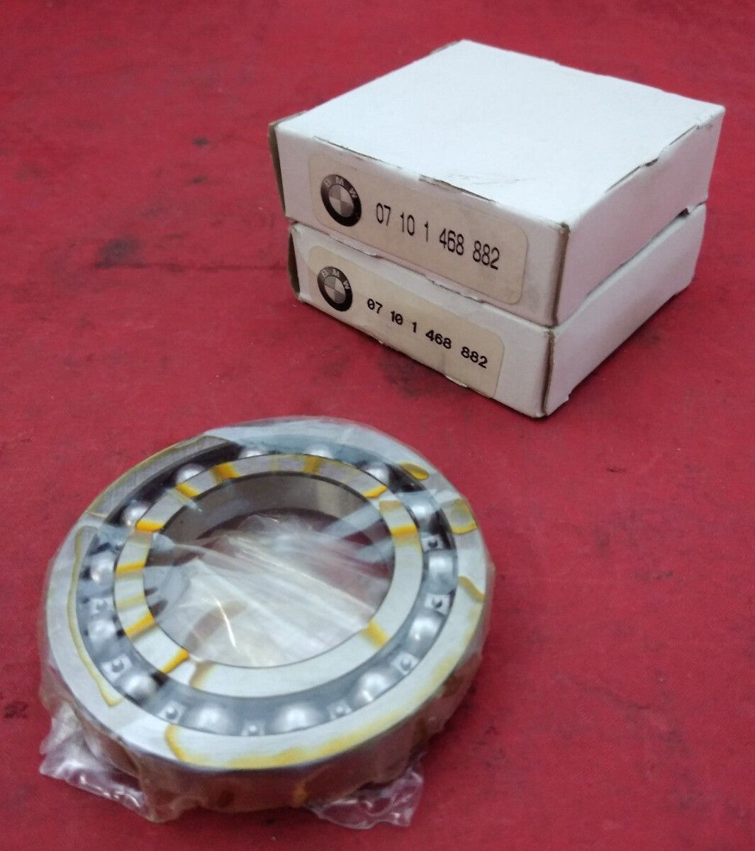 NEW Set of 2 BMW GROOVED BALL BEARINGS 07101468882