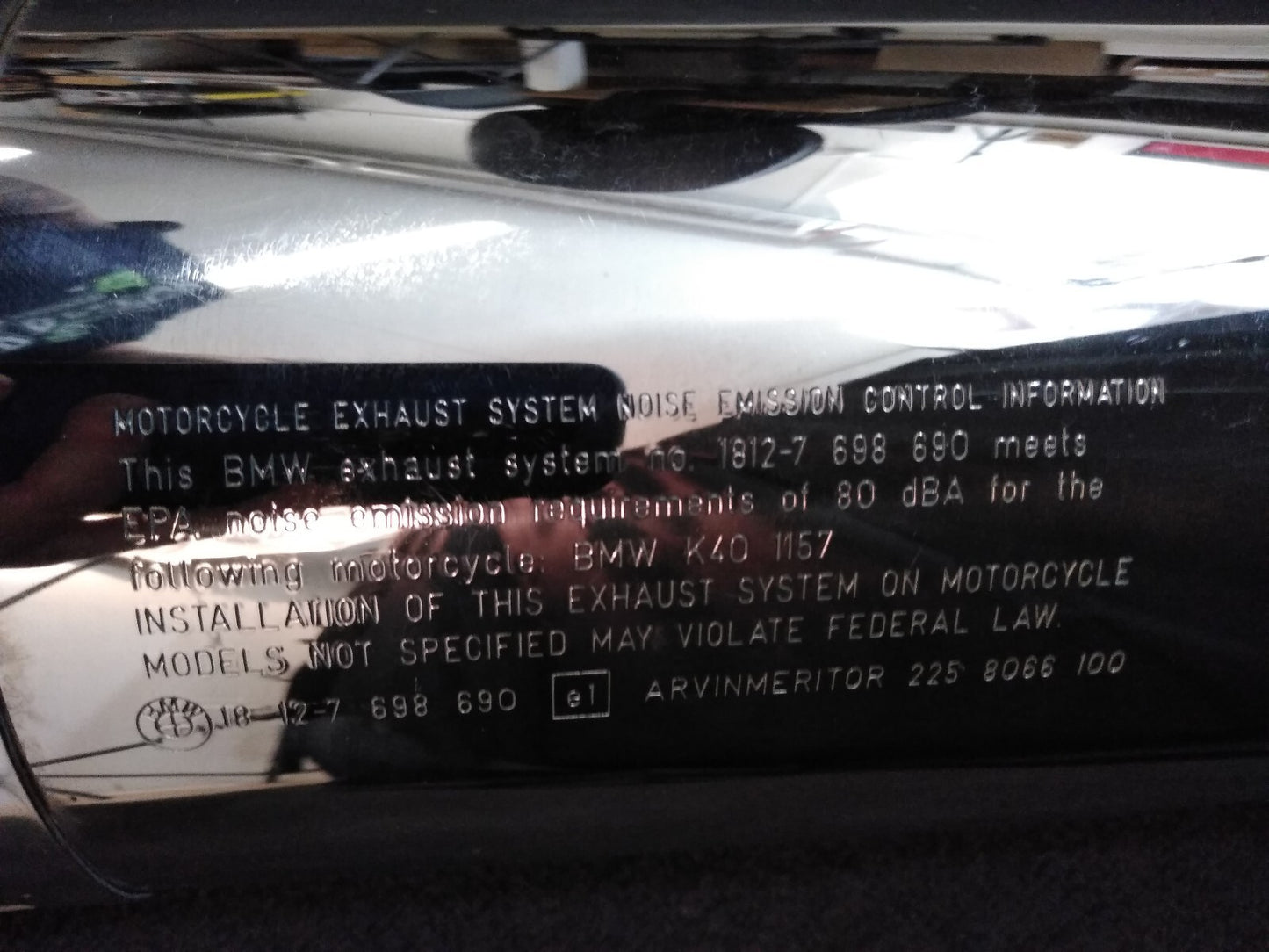 NEW BMW MUFFLER, CATALYTIC CONVERTER Part # 18127713438