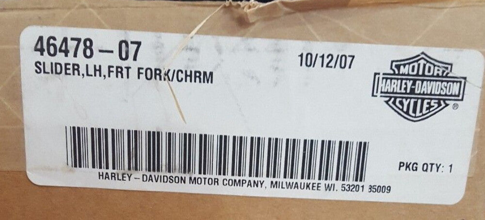 NEW Harley-Davidson Left Front Chrome Fork Slider 46478-07
