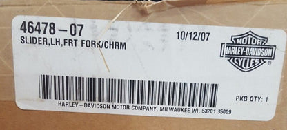 NEW Harley-Davidson Left Front Chrome Fork Slider 46478-07