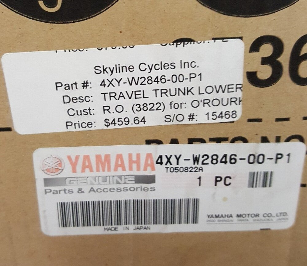 NEW GENUINE YAMAHA 4XY-W2846-00-P1 S3* (SILVER 3) Travel Trunk Lower SET