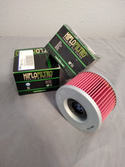NEW Set of 2 HIFLOFILTRO HF111 Oil Filter 550-0111 for Honda