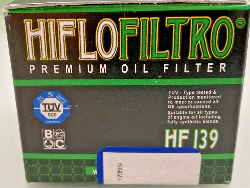 NEW Lot of 3 HIFLOFILTRO HF139 Oil Filter Kawasaki Suzuki Arctic Cat 550-0139