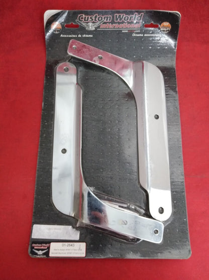 NEW Custom World International Backrest Mount VT750C2 / 01-2643 Chrome