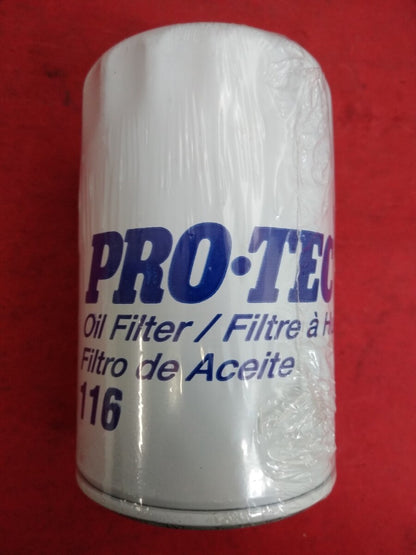 NEW Lot of 5 Pro-Tec Oil Filter 116