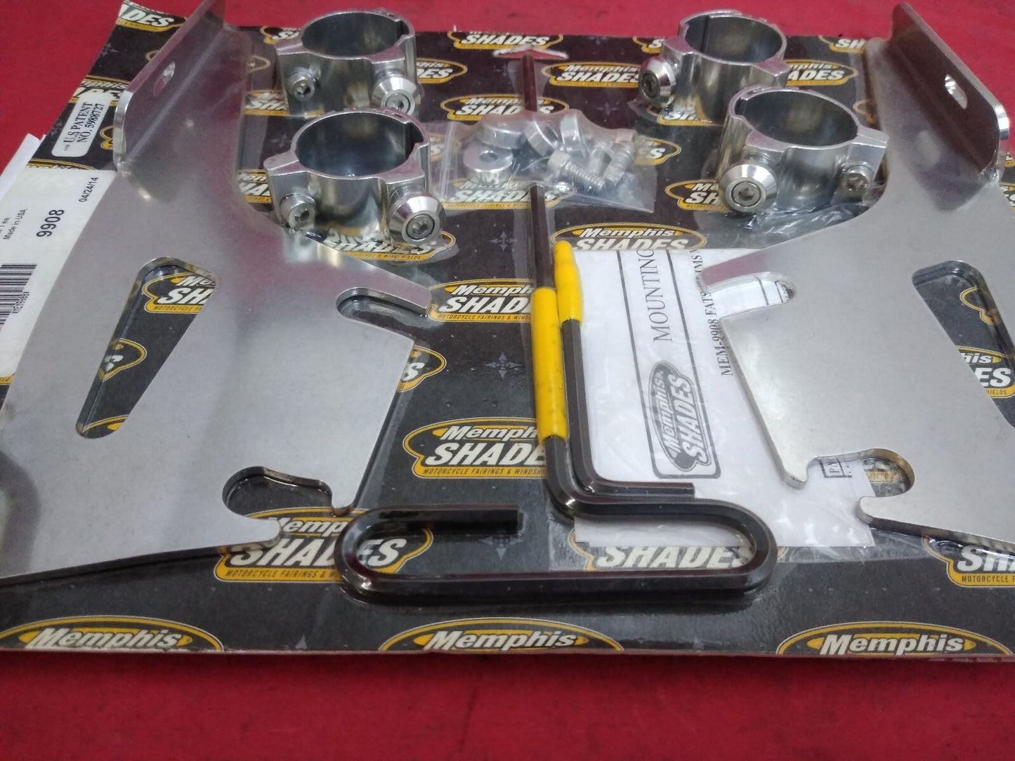 NEW Memphis Shades MEM9908 Quick Change Mount Kit for Fats/Slim Windshields