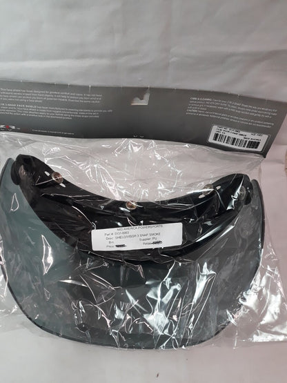 NEW Z1R Motorcycle Helmet Face Shield/Visor 3 Snap Smoke Part# 0131-0063