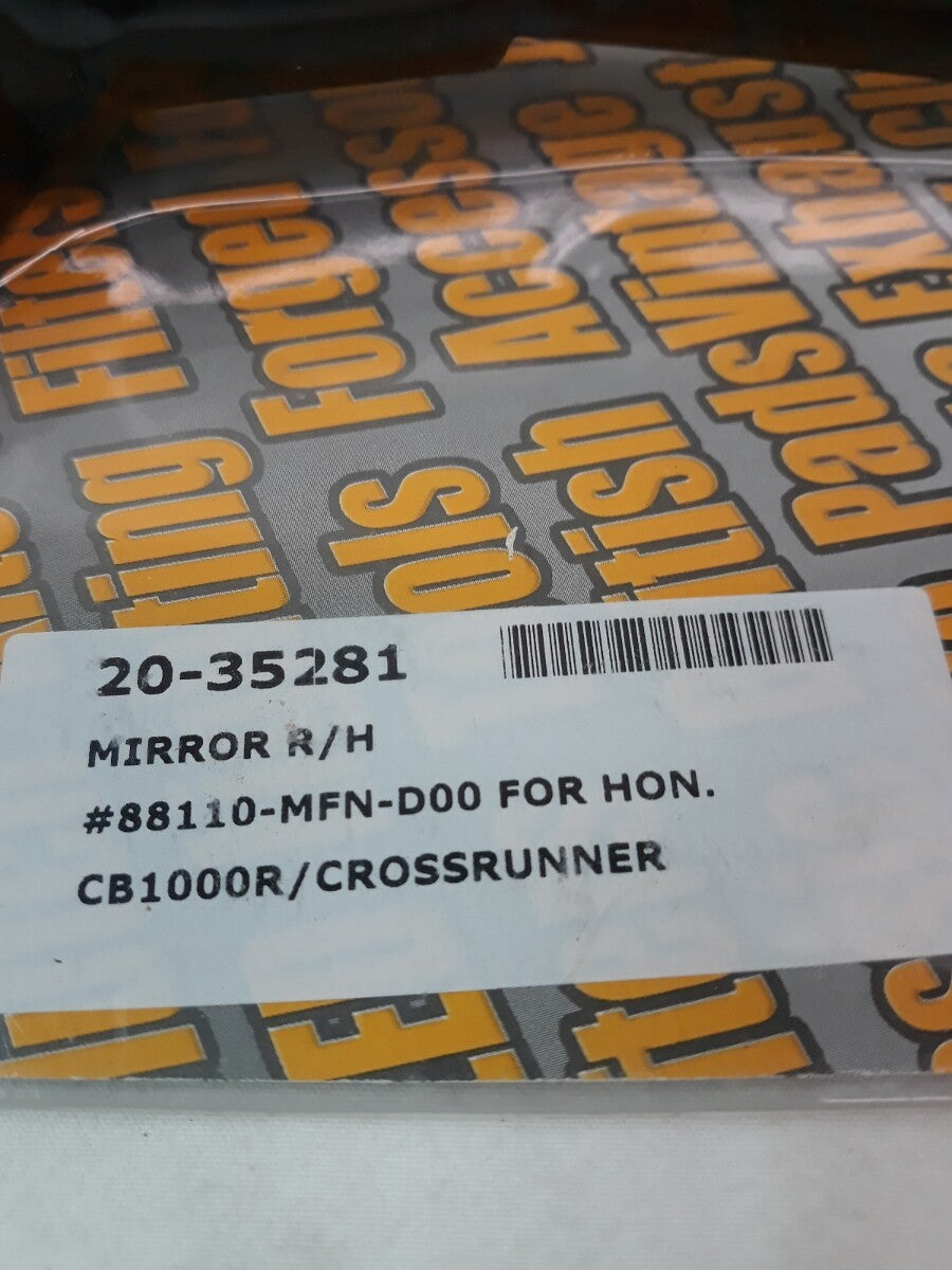 NEW EMIGO Replacement Mirror Right Part# 20-35281 CB1000R, Crossrunner