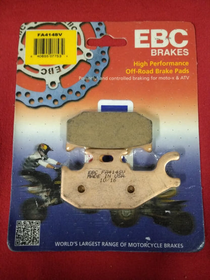 NEW EBC SV Severe Duty Brake Pad Sintered Metal Pads - Front Brake# FA414SV