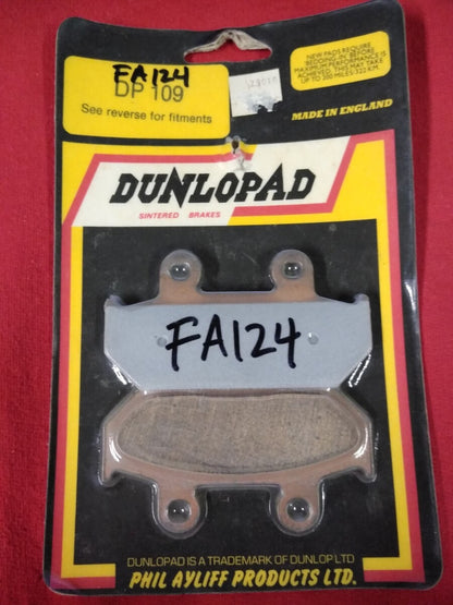 NEW Dunlopad Sintered Brakes DP 109 / FA124