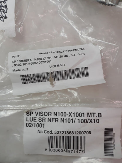 NEW VISIERA Motorcycle Helmet SF Blue Mirror 102 Face Shield Part# 0130-0018