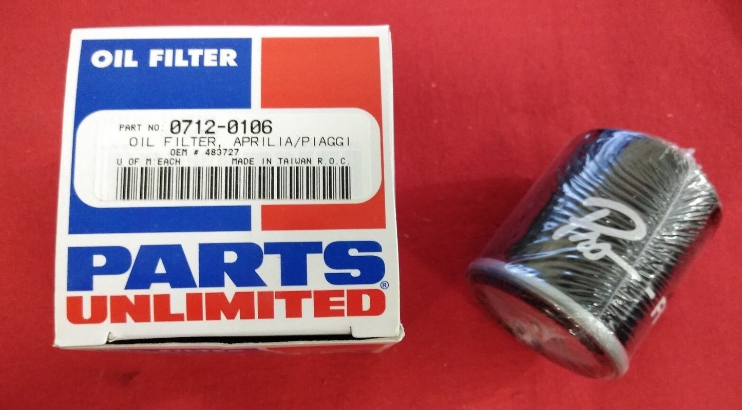 NEW Oil Filter Parts Unlimited 0712-0106 / 483727 / Aprilia / Piaggi