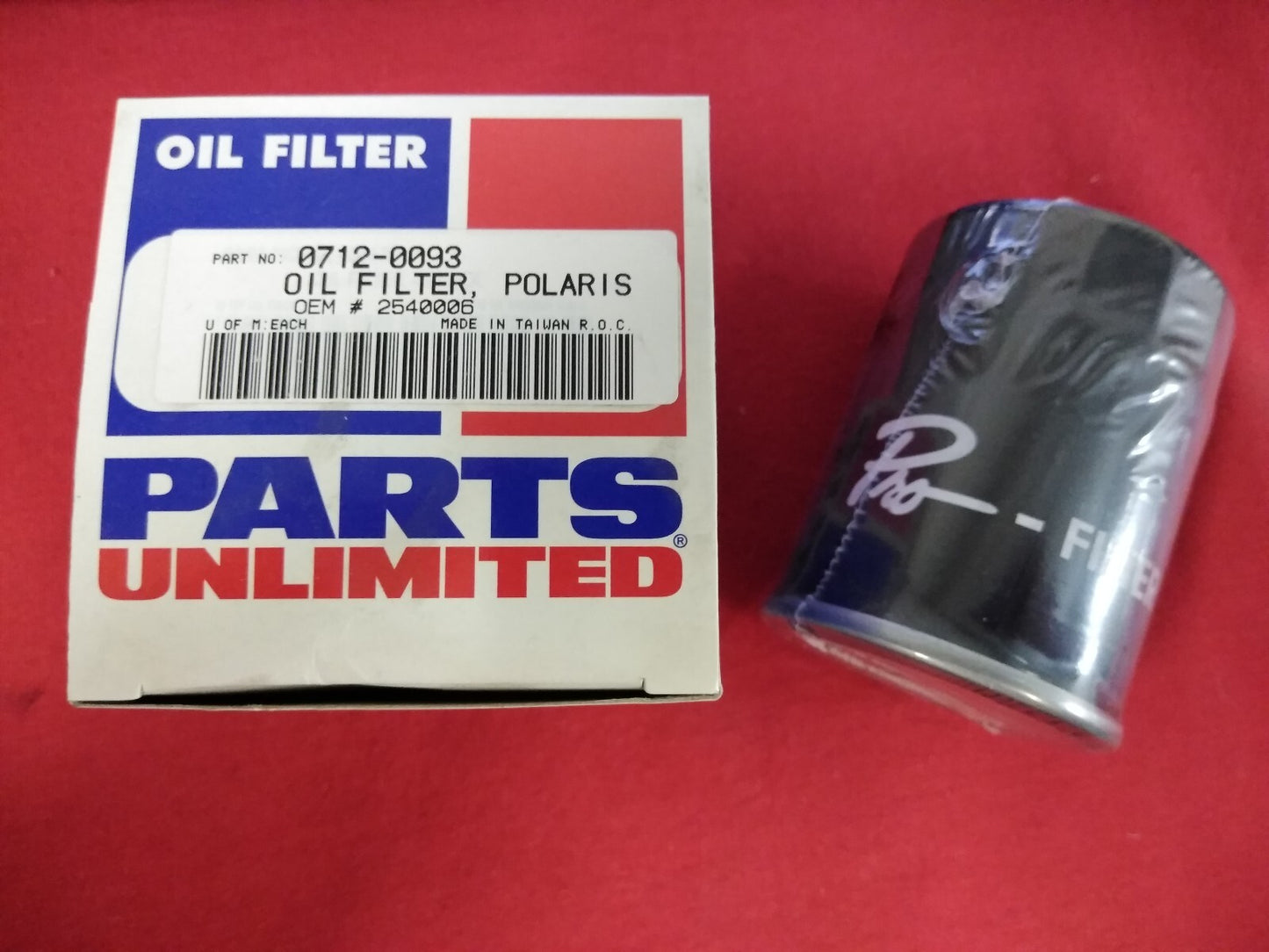 NEW Parts Unlimited Oil Filter 0712-0093 / 2540006 / Polaris