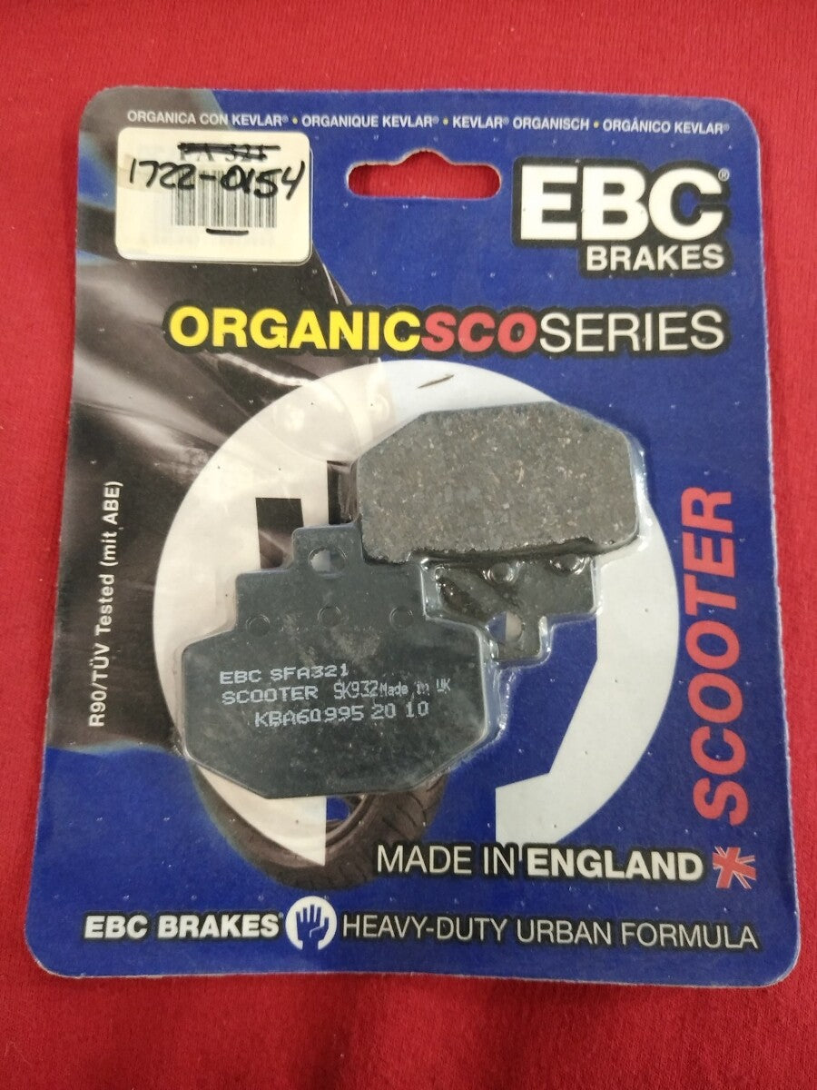 NEW EBC Organic SCO Series Scooter Brake Pads 1722-0154