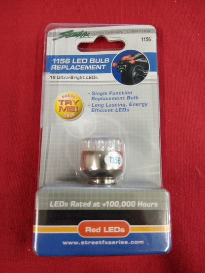 NEW Street FX Utilitarian Lighting 1156 LED Bulb Replacement 480420 RED 1044322