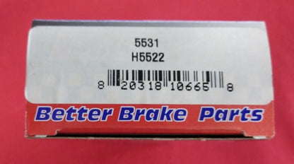NEW BETTER BRAKE PARTS Brake Completion Kit H5522 / 5531
